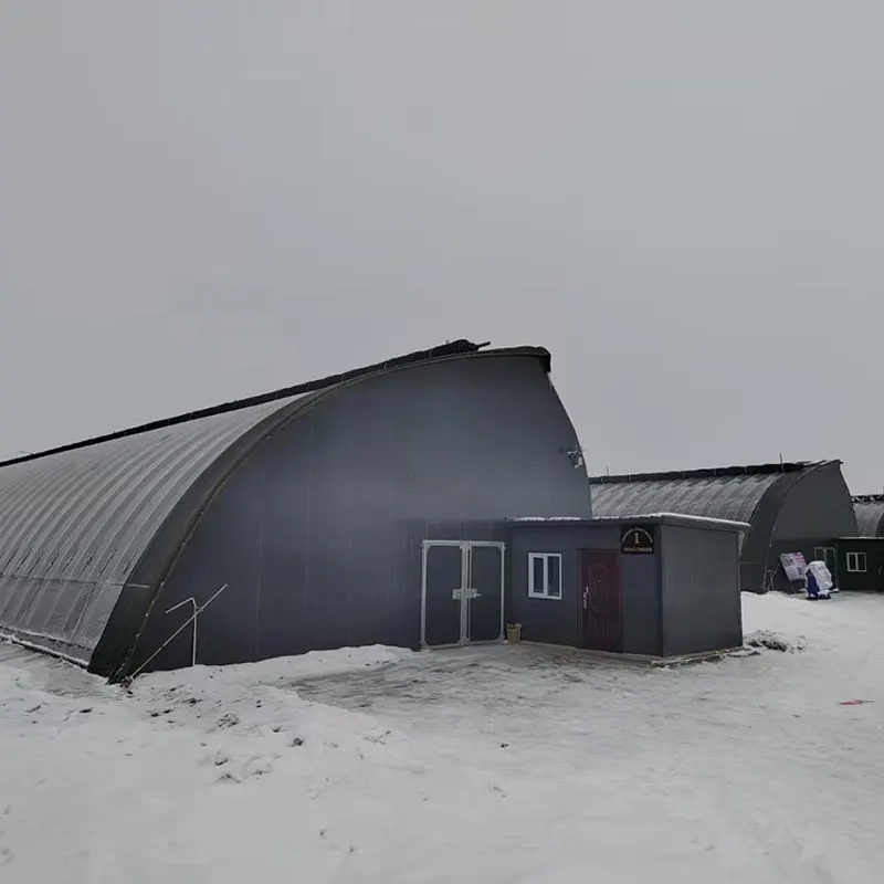 Semi-Slope Heat Storage Solar Greenhouse